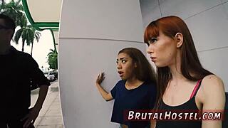 Foot slave dominates bound sexy teen girls Alexa Nova and Kendall Woods in extreme BDSM bondage!