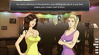 Kissing Two Hunks And Recalling The Memory In College Anime Style