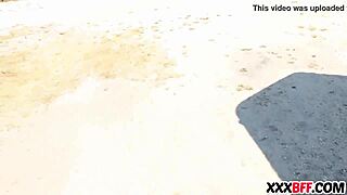 hey, these petite farm girls are sharing a big hard cock in the country