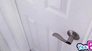 His Dick Is Too Big for the Teen Brunette in Group Scene