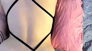 Curvy Woman Engages in Playful Interaction with Neighbor