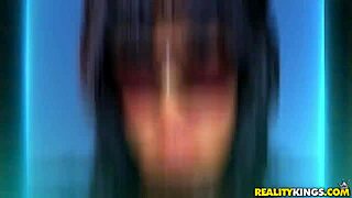 Skinny blonde teen's TRIMMED PUSSY and ASS get FUCKED HARD in POV reality scene!