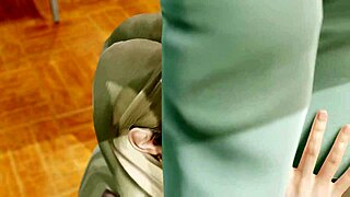 yo, young hentai chick with cursed bra banged at uni in 3d