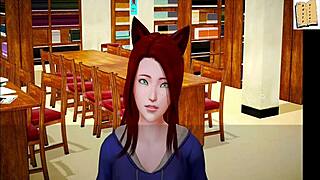 My New Family 132: Teen Redhead with Small Tits in 3D Cartoon Hentai Scene