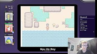 accidents lead to encounters at indoor pool in pokemon parody game