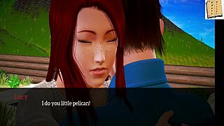 My new family episode features redhead teen with small tits