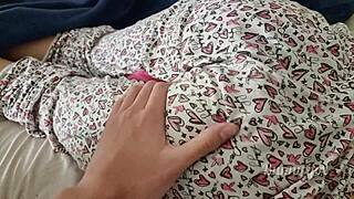 Alone With Young Cousin Showing Her Pussy