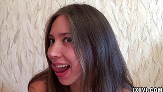 fetish lover ananta shakti licks and sucks dildo with kinky tongue play