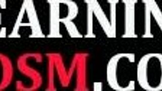 Old teacher intensely demonstrates BDSM on brunette teen with small tits.