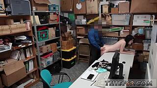 Police Officer Catches Petite Emo Teen Suspect Red-Handed At Work! Intense Scene!