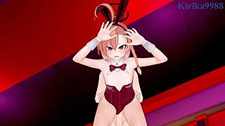 Hey, Mikamo Neru and Uzawa Reisa, let’s have intense bunny girl sex now!