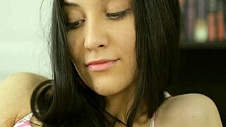 Lovely brunette chick enjoys hardcore sex