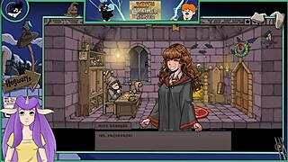 Brunette College Teacher Dominates in Wild Hentai Game Scene