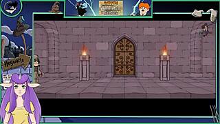 Brunette College Teacher Dominates in Wild Hentai Game Scene