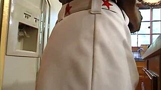 ebony cheerleader feels intense pleasure sucking uncle in kitchen doggystyle