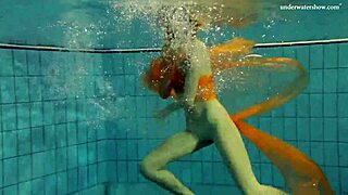 Nastya Strips Naked by Pool Showing Hot Body