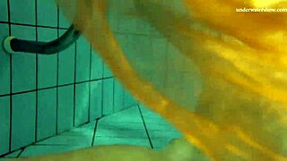 Nastya Strips Naked by Pool Showing Hot Body