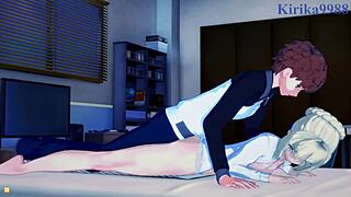 saber and rin tohsaka intense sex with shirou emiya