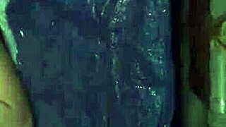 Webcam teen shaking during rough outdoor public encounter