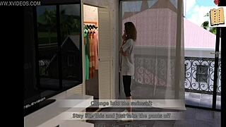 a wife and stepmother play a game together