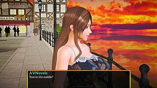 Blonde milf in new family cartoon game with big ass and tits.