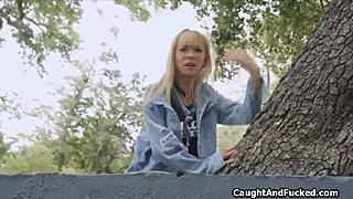 Holy Crap, Backyard Camping Turns Into Blowing a Stranger in Wild Homemade Action!