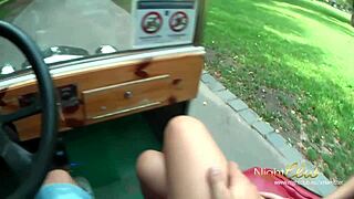 sexy street girl says she loves money so she's a slut for blowjobs and outdoor sex