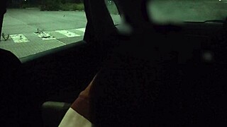 french dogging - my wife in public parking squirts and fucks a voyeur - caught by strangers - misscreamy