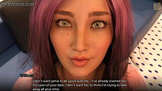 Jamie and shauna passionately kiss with big tits and ass in 3d anime