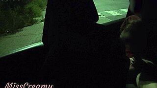 french dogging - my wife in public parking squirts and fucks a voyeur - caught by strangers - misscreamy