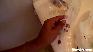 denice k in lingerie gives an amazing blowjob to her friend