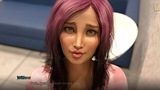 Jamie and shauna passionately kiss with big tits and ass in 3d anime