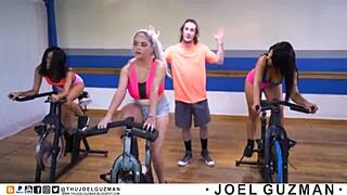 Does joel guzman fuck alicia fournes during training?