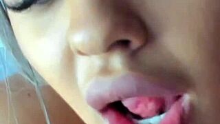 Sexy Chaturbate model Perfectt33n uses a dildo in web chat masturbation