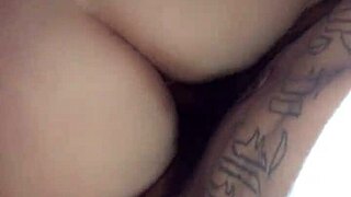 latina rides boyfriends dick with big black cock, feeling so wet