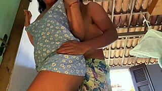 Latina stepsister teases with her big ass until fucked hard.