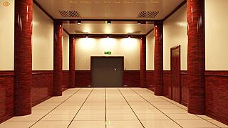 Cute gay roommate bound in college game.