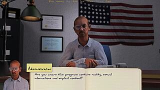 Cute gay roommate bound in college game.