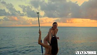 Vixen Student Sneaks Secret Sex with Couple on Holiday Getaway