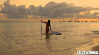 Vixen Student Sneaks Secret Sex with Couple on Holiday Getaway