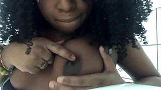 Watch this naughty teen prostitute in the shower! Ebony ass, orgasm, cum everywhere!