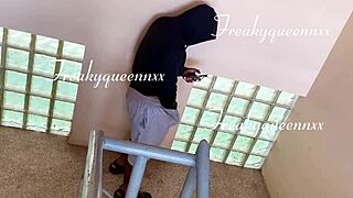 Caught my tenant masturbating, so I asked him to fuck me or I'll report him