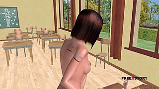 Hentai Student Girl Sex With Professor In Classroom Two Positions