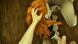 Aloy Joins Threesome For Deepthroat Scene