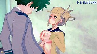himiko toga and izuku midoriya in intense hentai sex