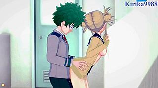 himiko toga and izuku midoriya in intense hentai sex
