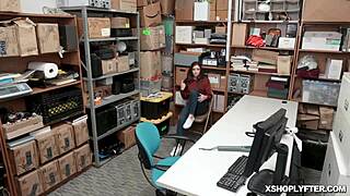 Tattooed Teen Gets Doggystyle Fuck In Office, Ramming Her Pussy Hard! 😍