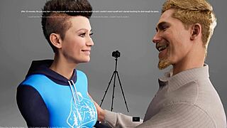 Teen In 3D Hentai Gives Deepthroat Blowjob With Gagging