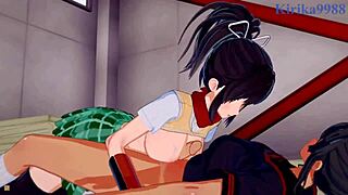 asuka and homura in wild futanari sex - senran kagura hentai