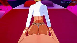 Erina nakiri and ikumi mito fuck intensely in pov hentai